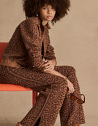 Malawi Tia Knit Pant - Leopard by The Upside - view 7