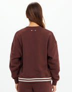 Toluca Lisel Crew Neck Sweater - Cocoa by The Upside - view 4
