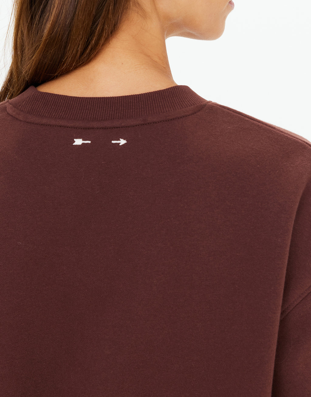 Toluca Lisel Crew Neck Sweater - Cocoa by The Upside - view 5