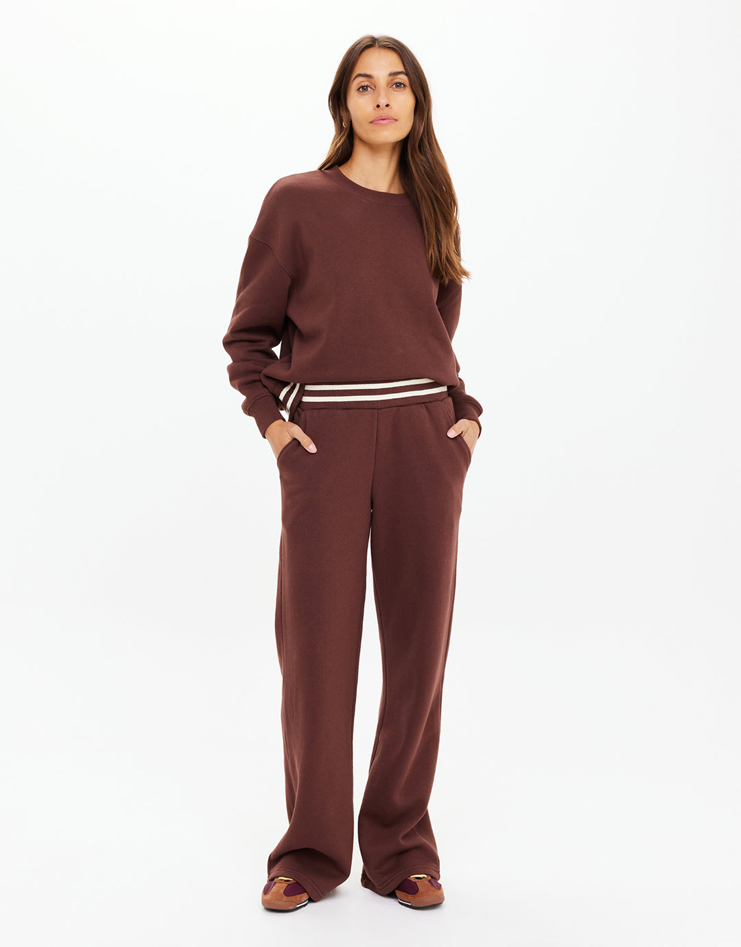 Toluca Willow Wide Leg Pant - Cocoa by The Upside - view 2