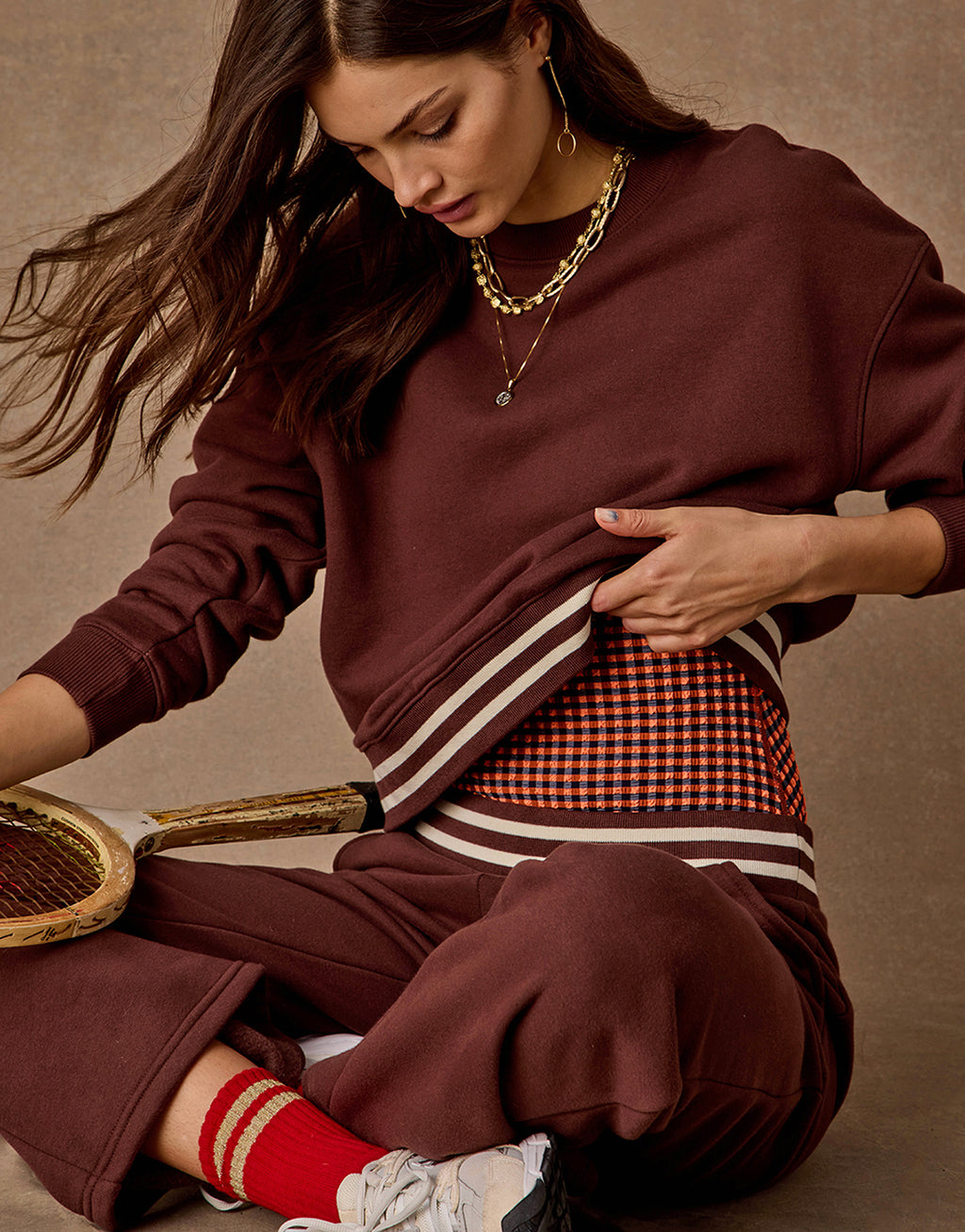 Toluca Willow Wide Leg Pant - Cocoa by The Upside - view 7