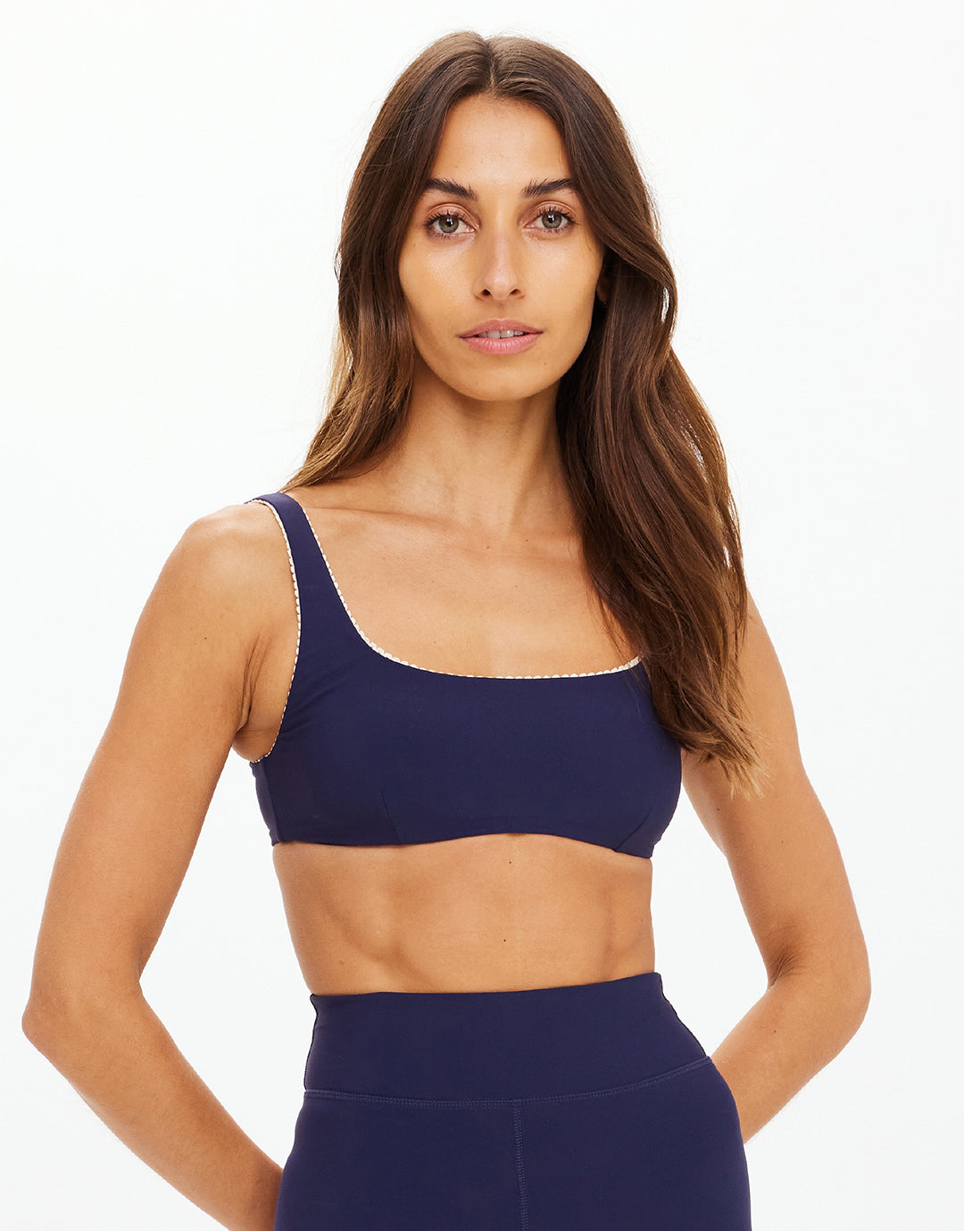 Maison Rory Scoop Bra - Navy by The Upside