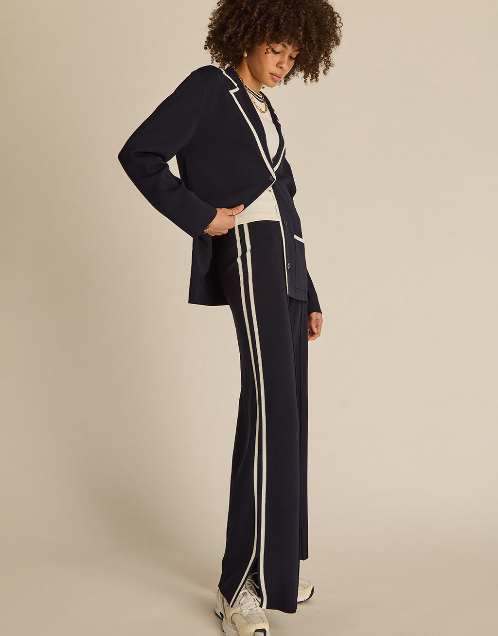 Monte Carlo Freya Knit Pant - Navy by The Upside - view 2