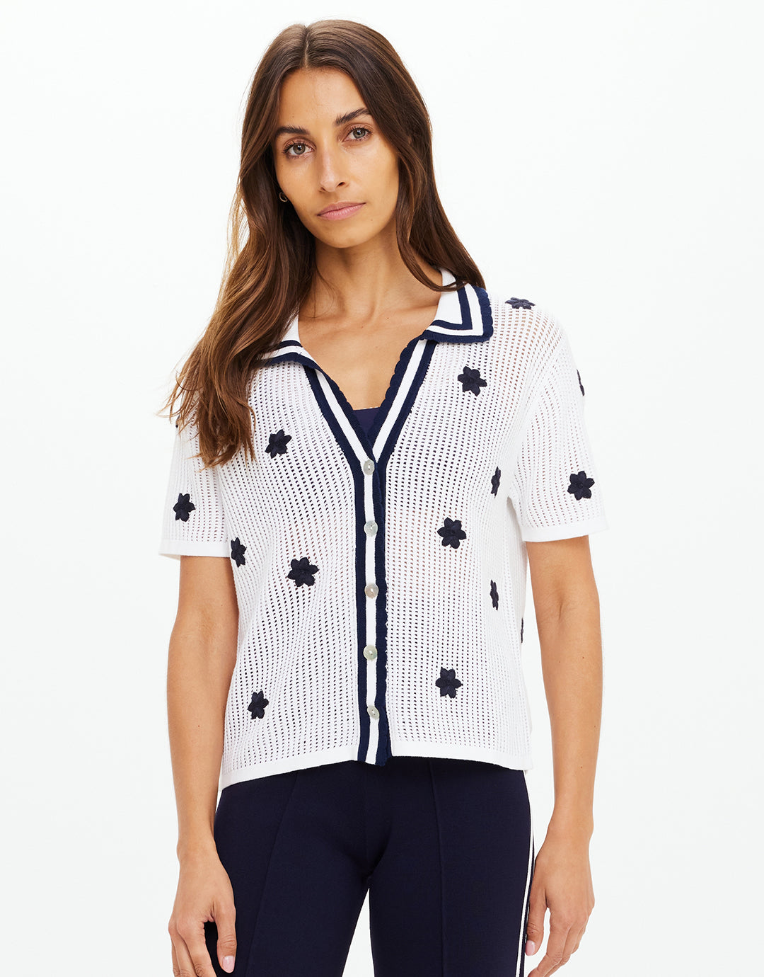 Piazza Koa Knit Shirt - White by The Upside