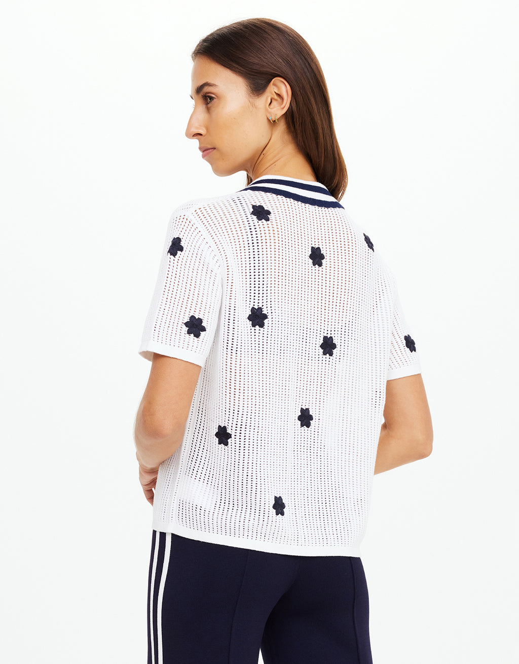 Piazza Koa Knit Shirt - White by The Upside - view 4