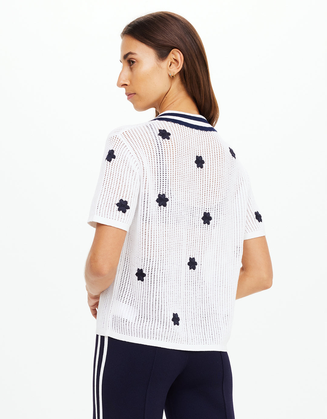 Piazza Koa Knit Shirt - White by The Upside - view 4