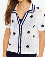 Piazza Koa Knit Shirt - White by The Upside - view 5