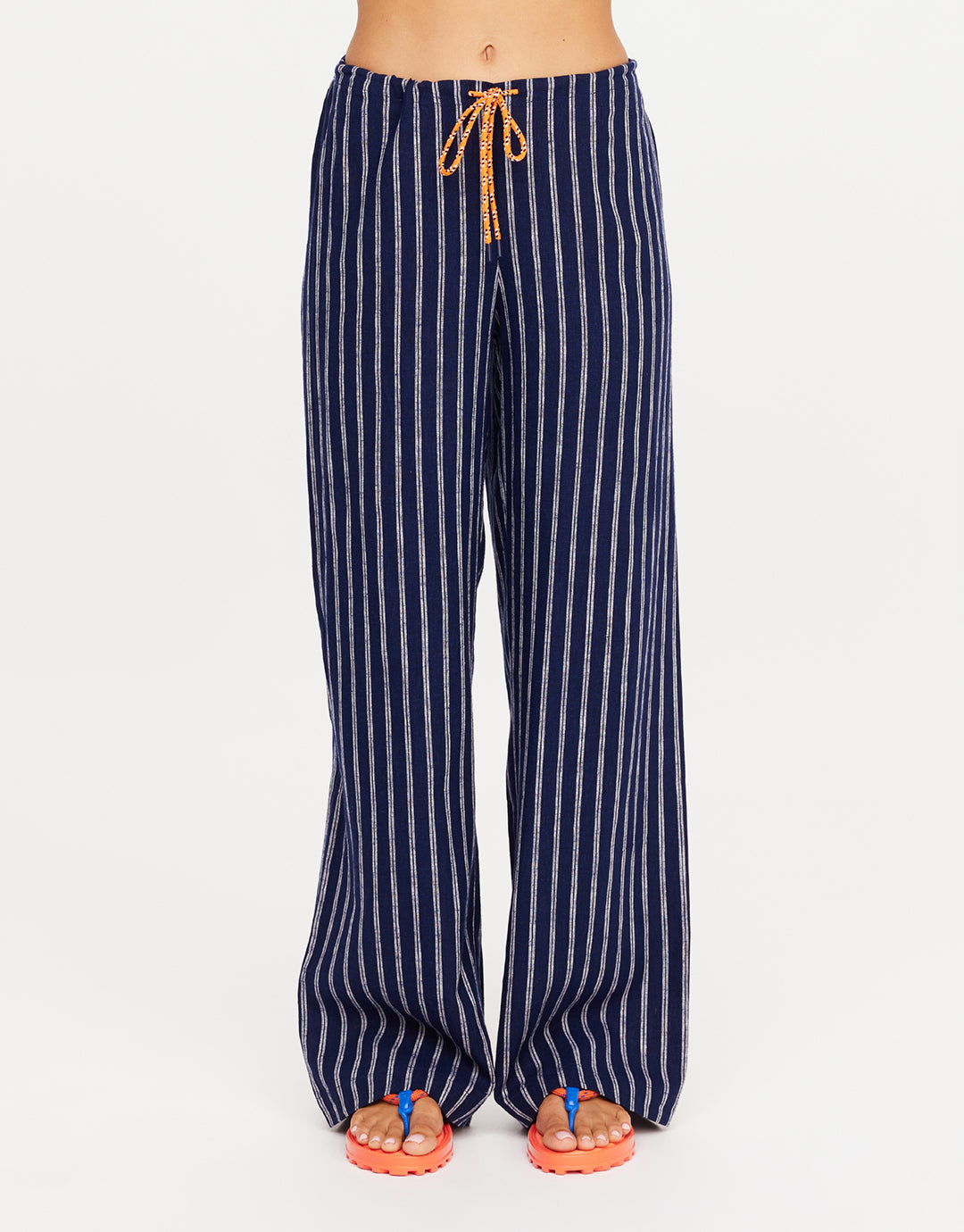 Belize Charli Drawstring Pant - Stripe by The Upside