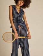 Belize Charli Drawstring Pant - Stripe by The Upside - view 7