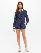 Belize Bobbi Collared Shirt - Stripe by The Upside - view 3