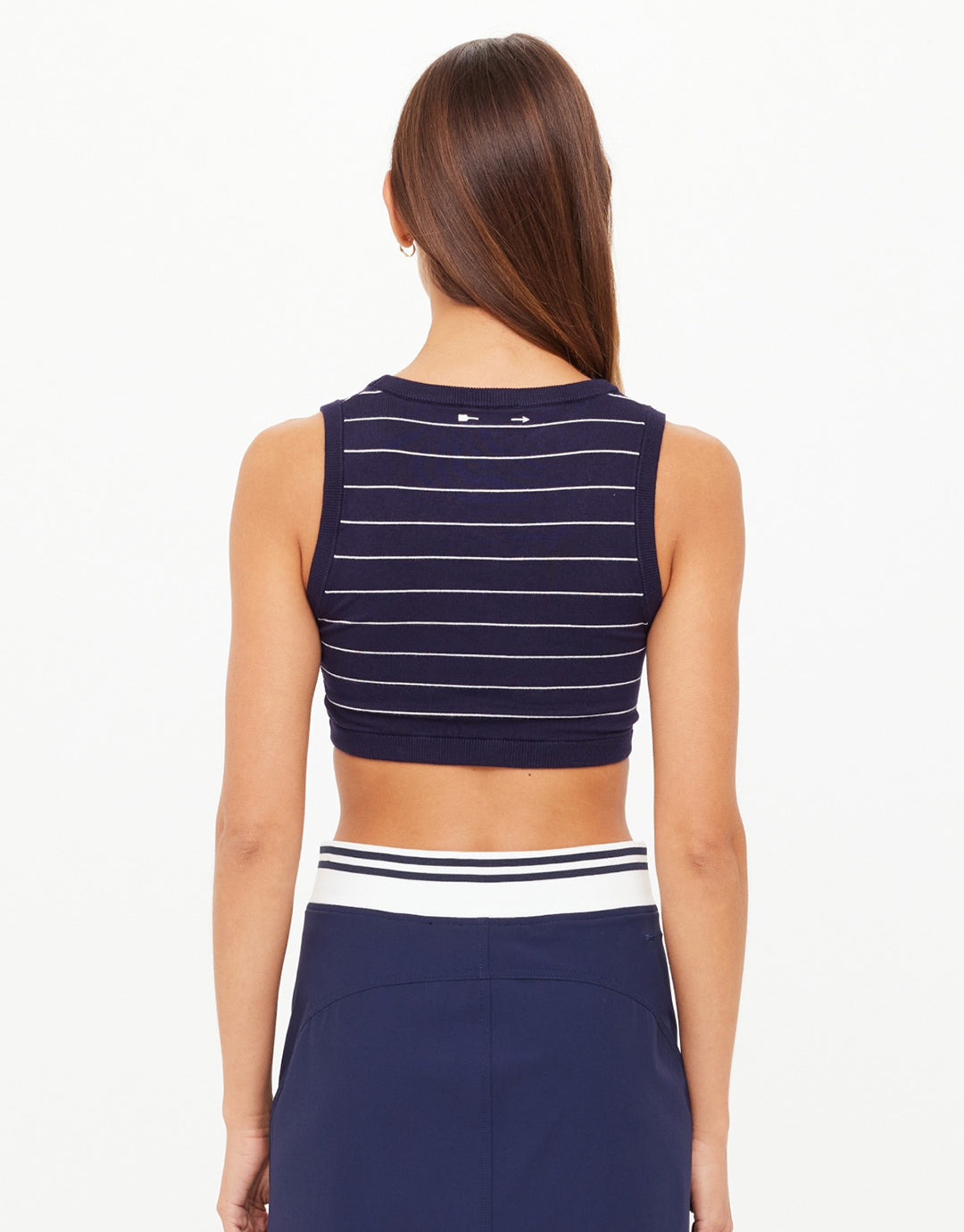 Astra Solange Knit Crop Top - Stripe