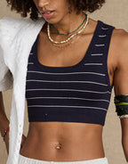 Astra Solange Knit Crop Top - Stripe by The Upside - view 7