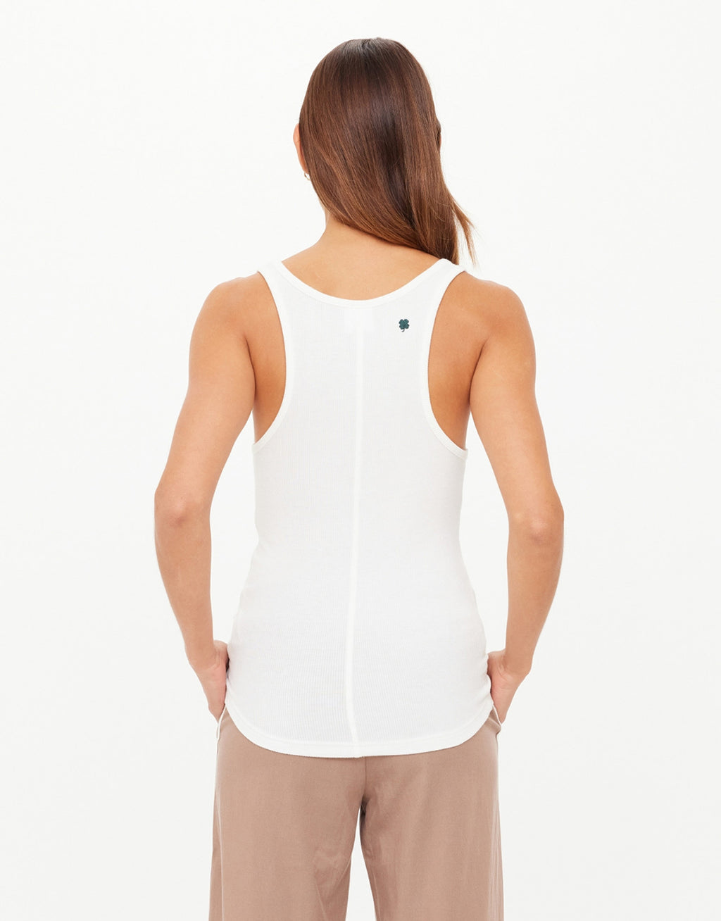 Alyssa Racerback Tank Top - White