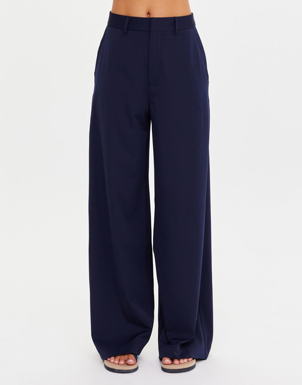 Mira Wide Leg Pants - Navy