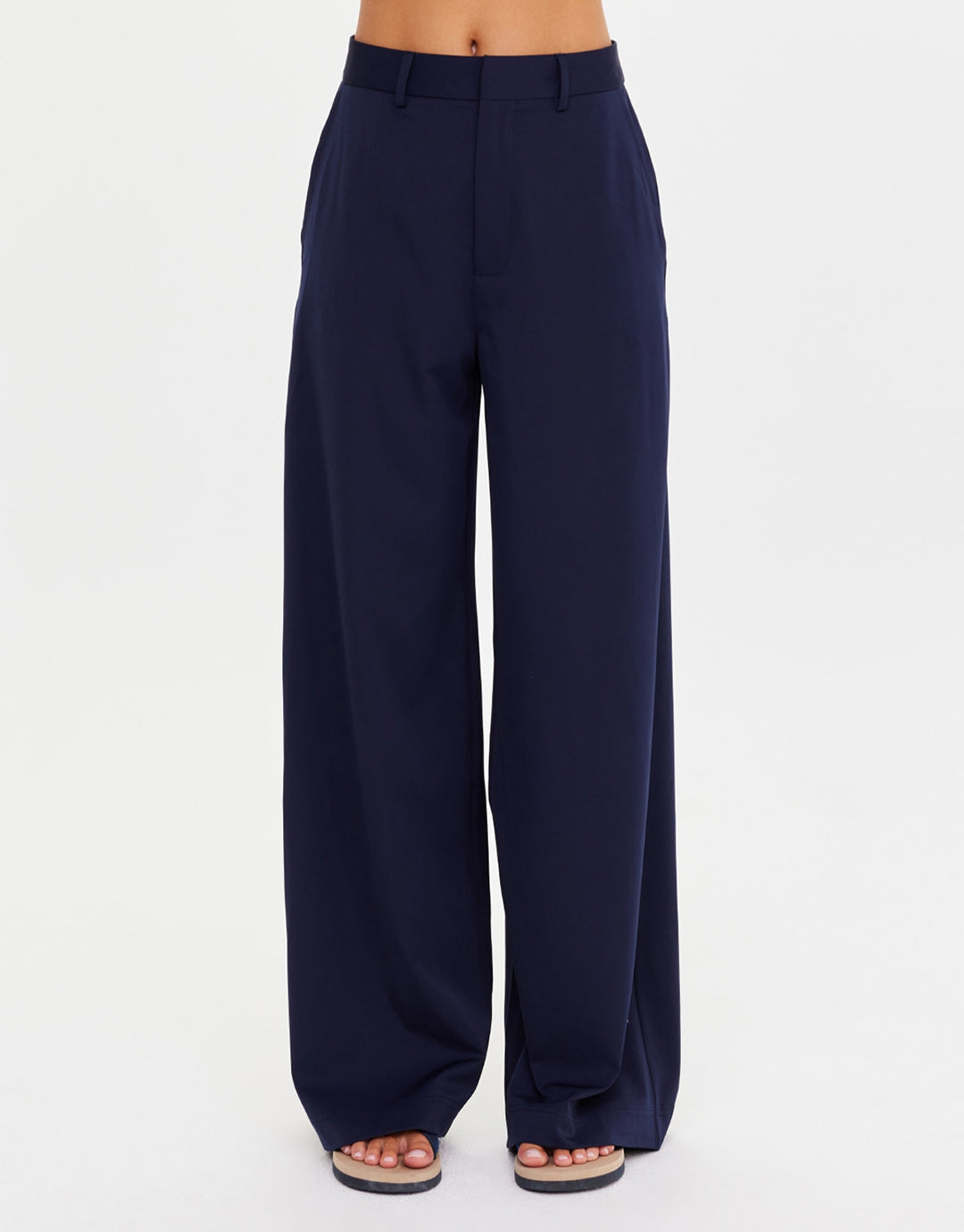 Mira Wide Leg Pants - Navy