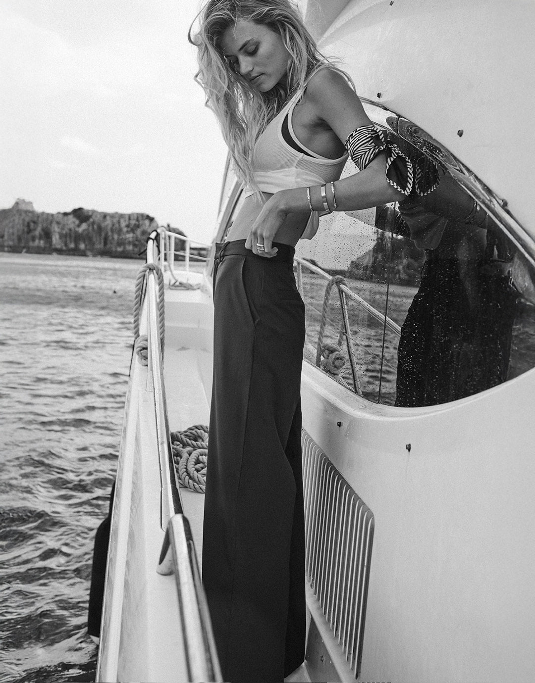 Mira Wide Leg Pants - Navy