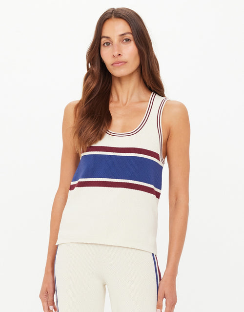 Adesa Vilde Knit Tank Top - Creme by The Upside - view 2