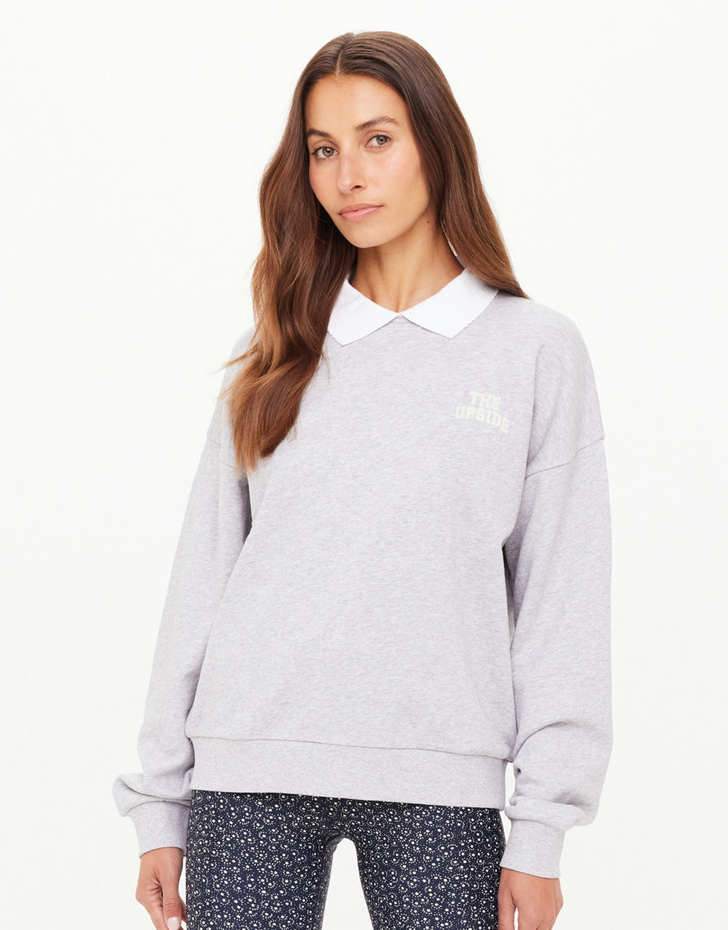 Pascal Collared Crew - Grey Marle