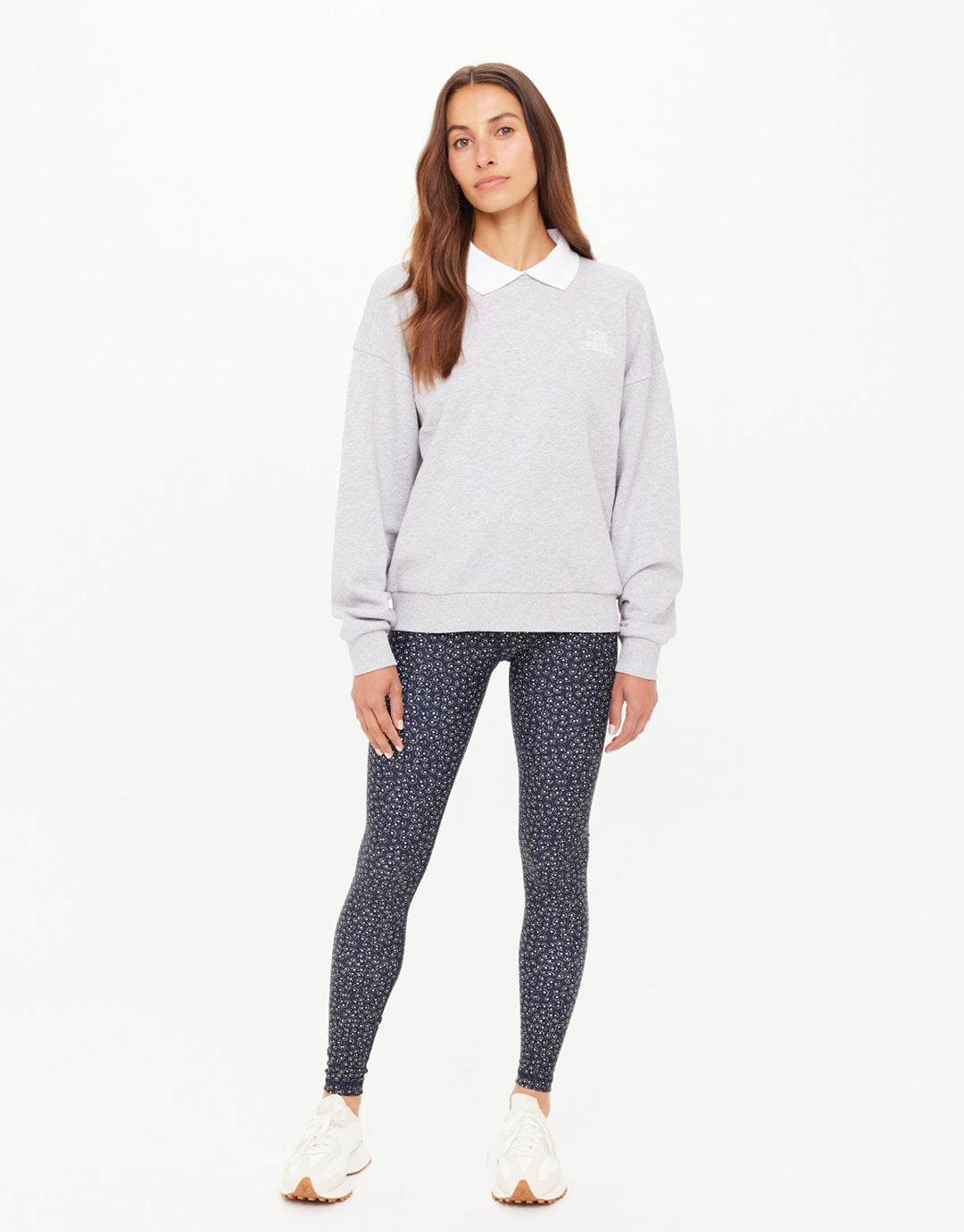 Pascal Collared Crew - Grey Marle