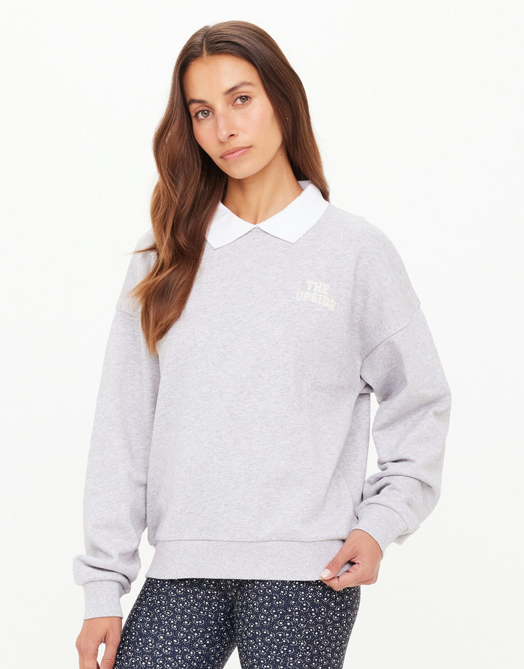Pascal Collared Crew - Grey Marle