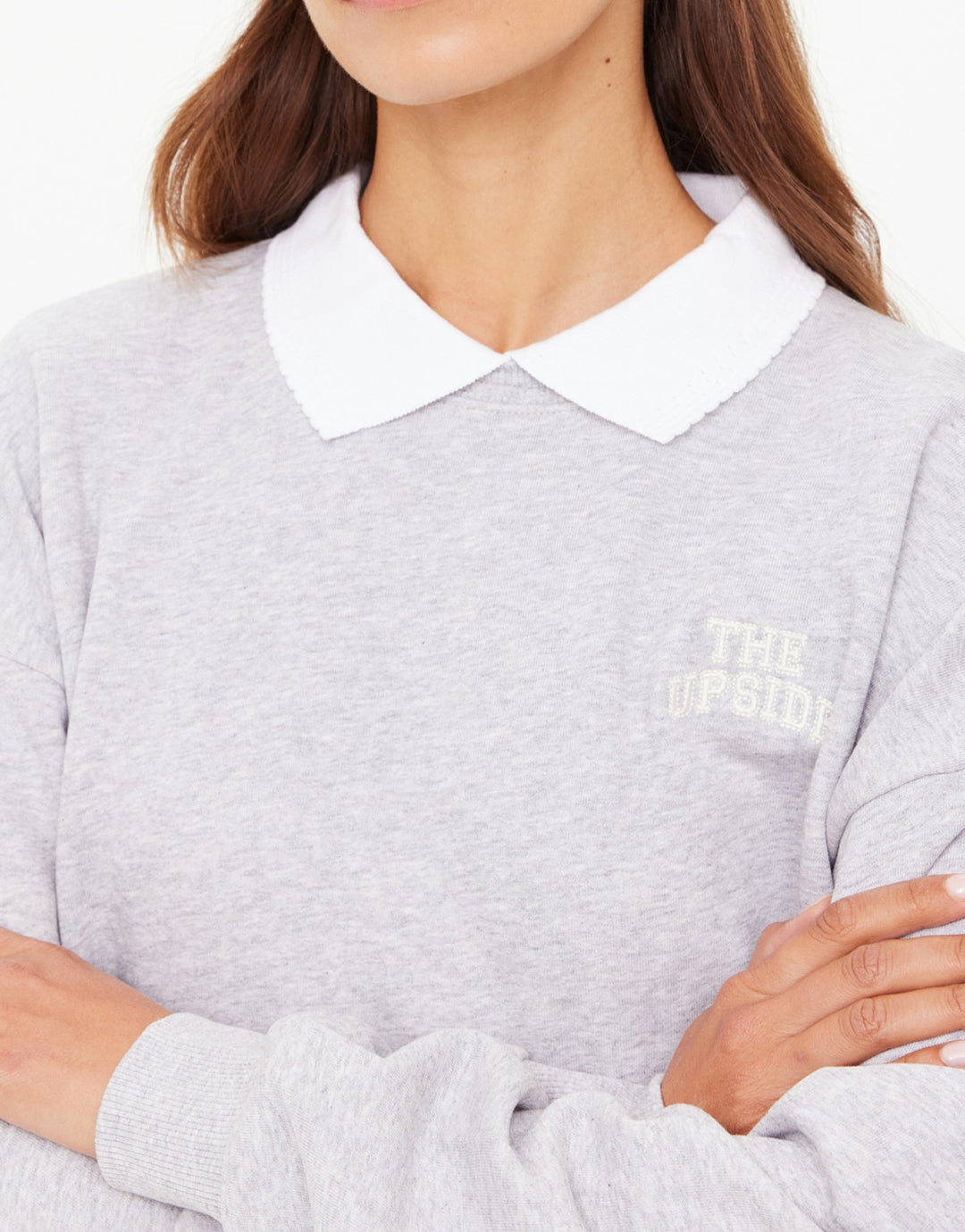 Pascal Collared Crew - Grey Marle