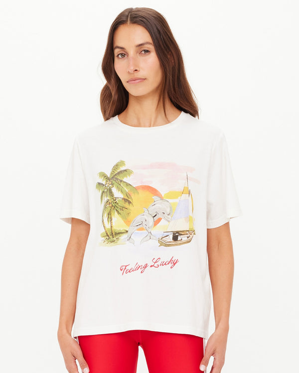 Feeling Lucky Jodhi T-Shirt - Creme by The Upside