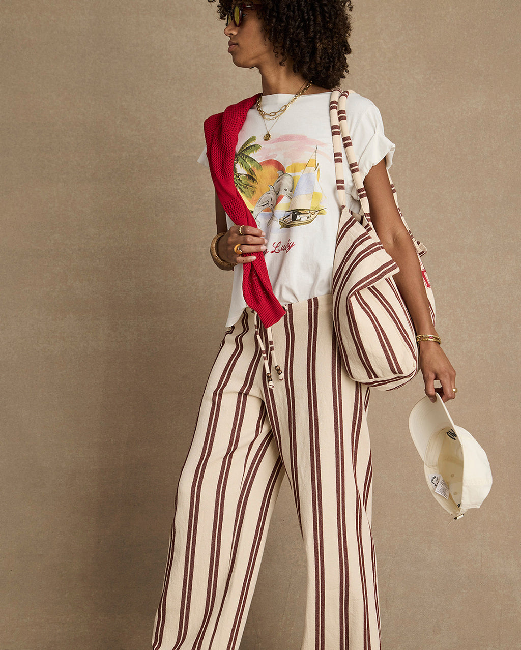 Feeling Lucky Jodhi T-Shirt - Creme by The Upside - view 8