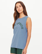 Jeet Tank Top - Denim by The Upside - view 3