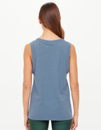 Jeet Tank Top - Denim by The Upside - view 4