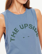 Jeet Tank Top - Denim by The Upside - view 5