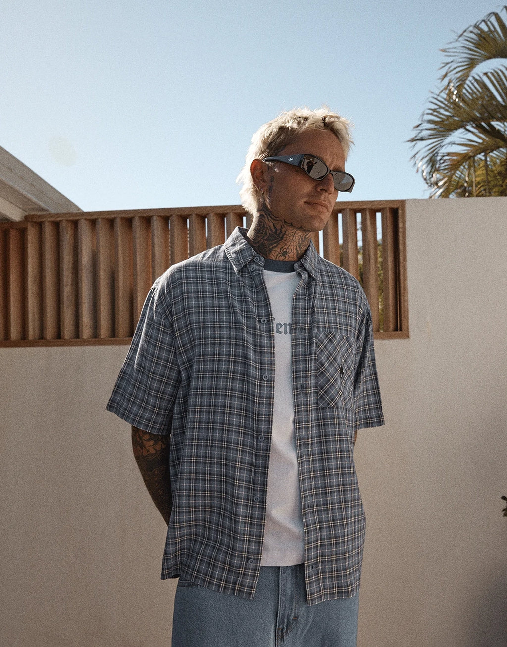 Shipwreck Stripe Short Sleeve Shirt - Marlin