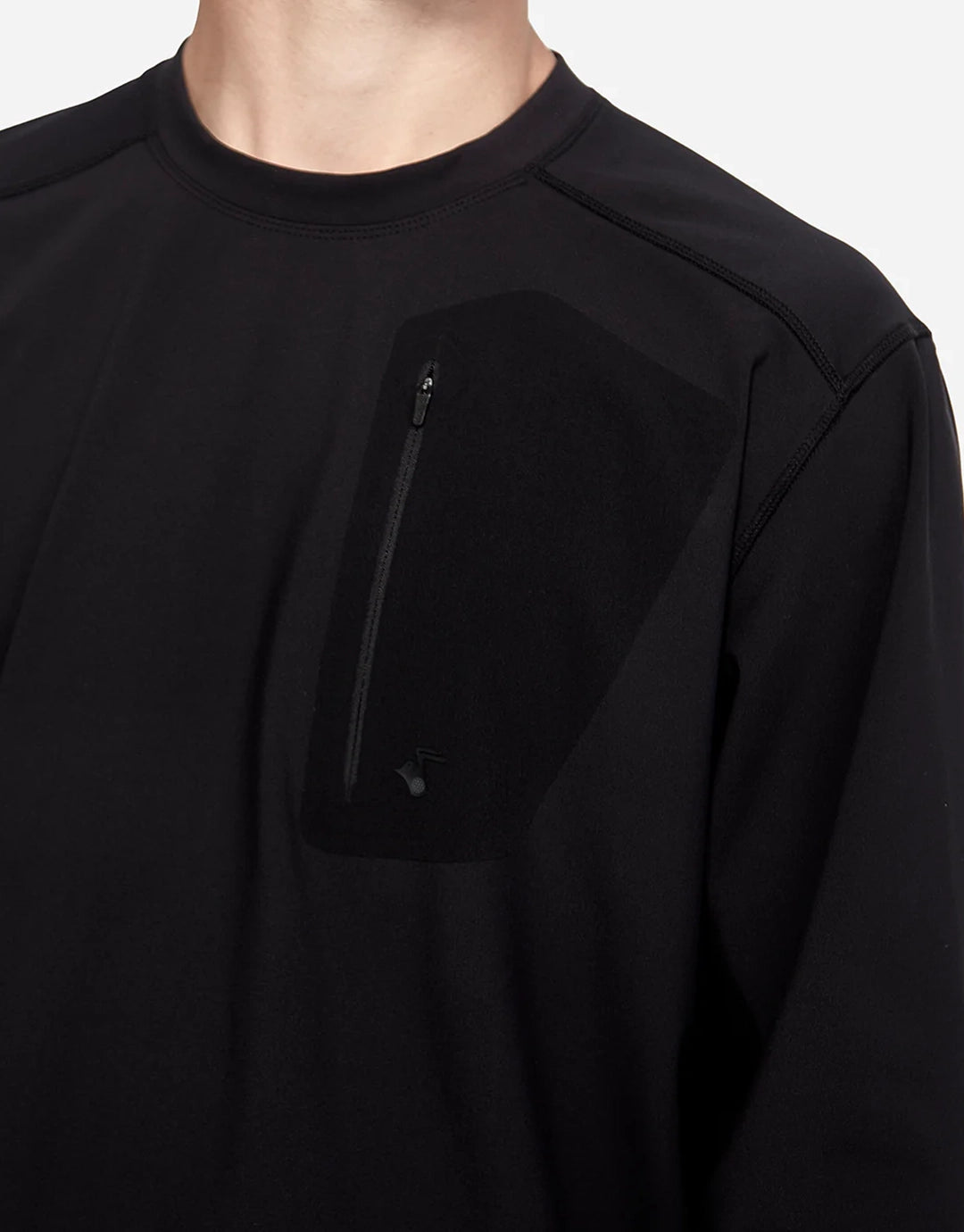 Windblocker Long Sleeve Crew - Black