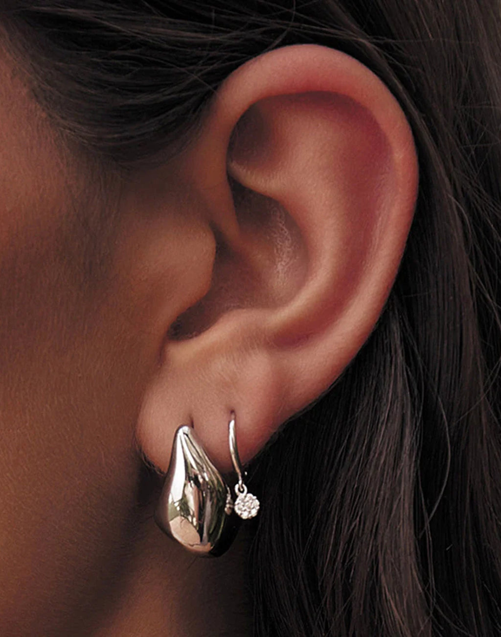 Delphine Silver Earrings