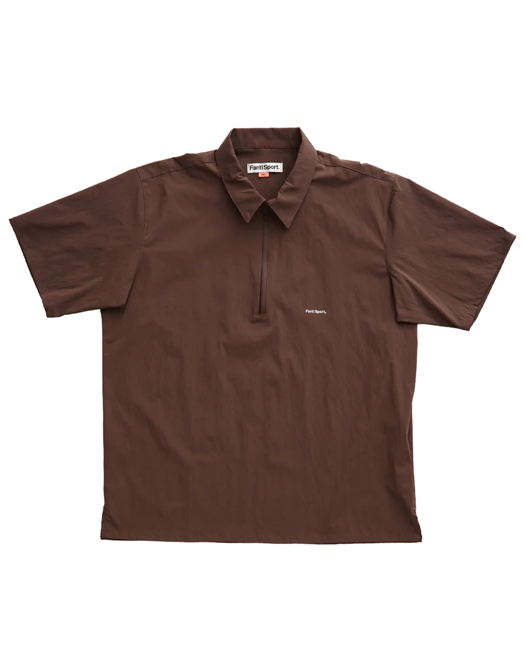 Hybrid Half Zip - Brown