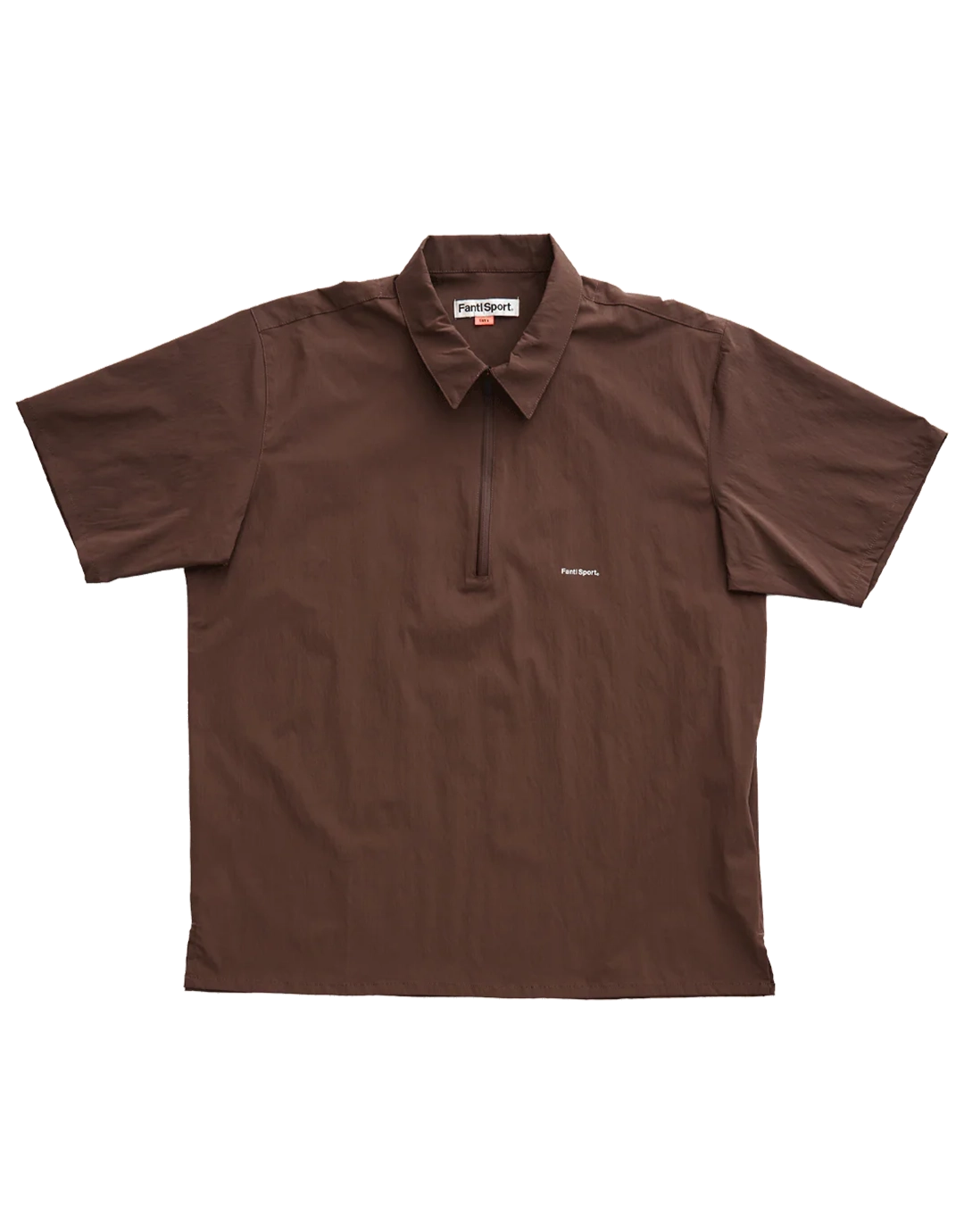 Hybrid Half Zip - Brown