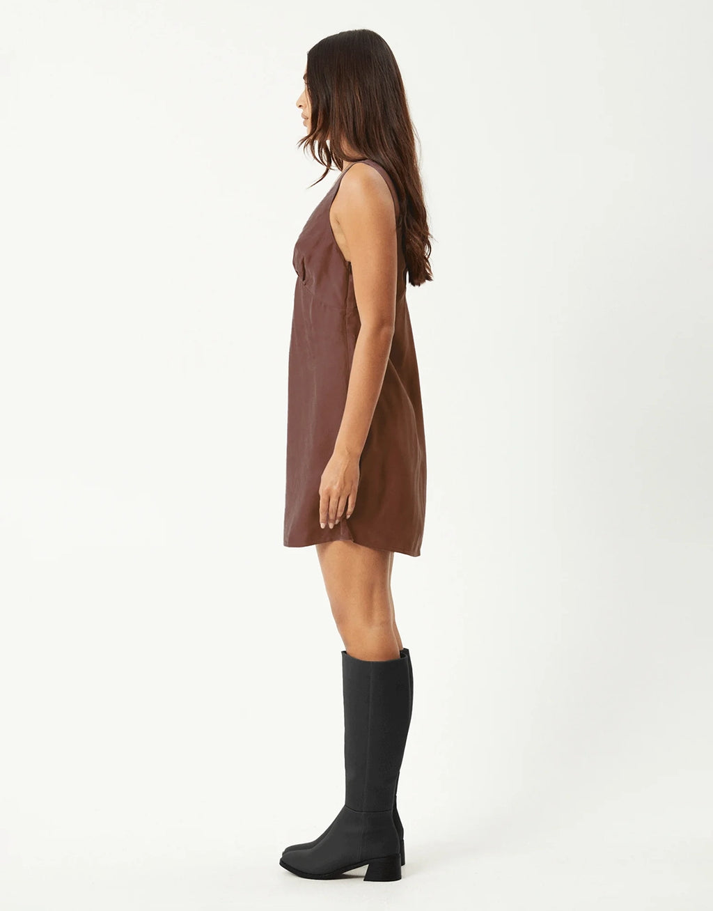 Grace Cupro Mini Dress - Hazelnut