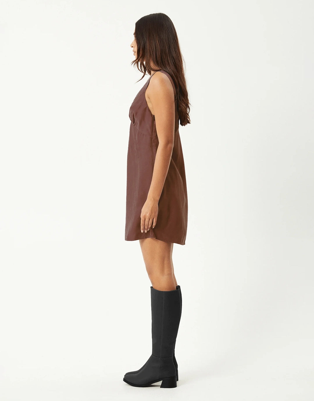 Grace Cupro Mini Dress - Hazelnut