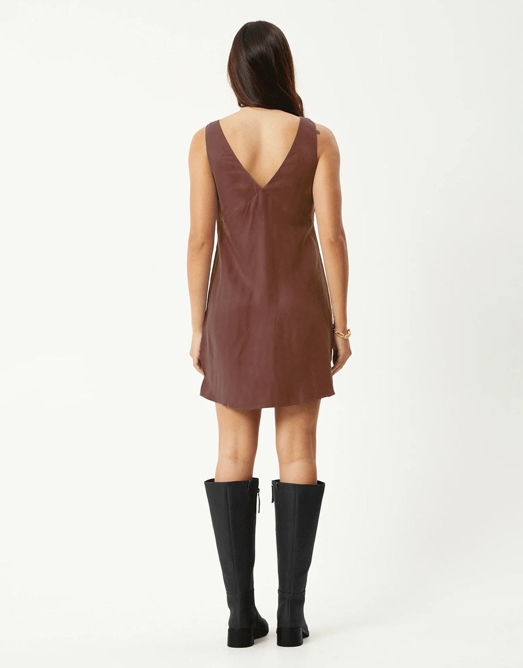 Grace Cupro Mini Dress - Hazelnut