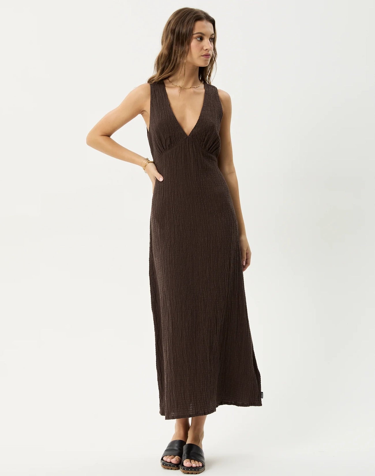 Focus Seersucker Maxi Dress