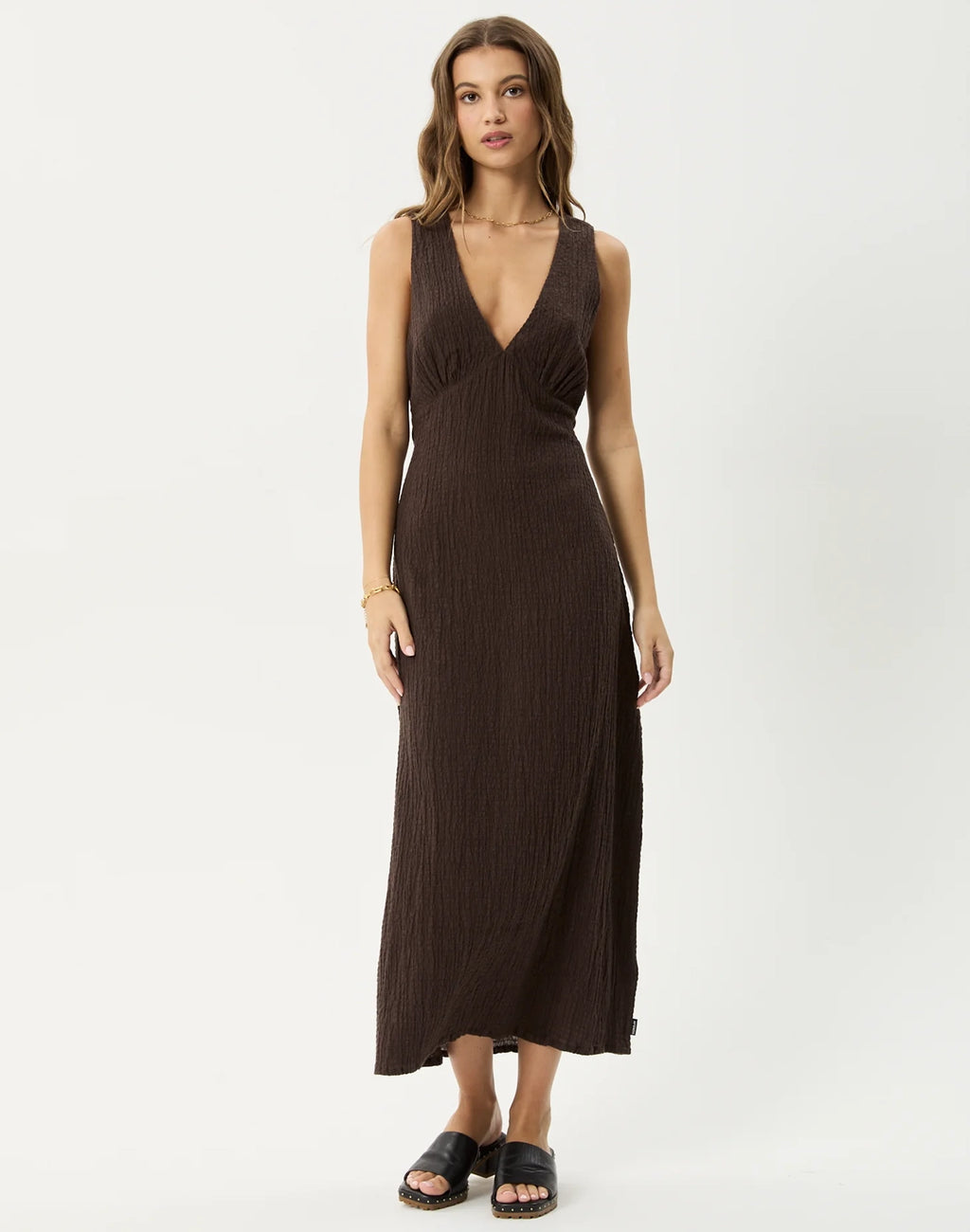 Focus Seersucker Maxi Dress