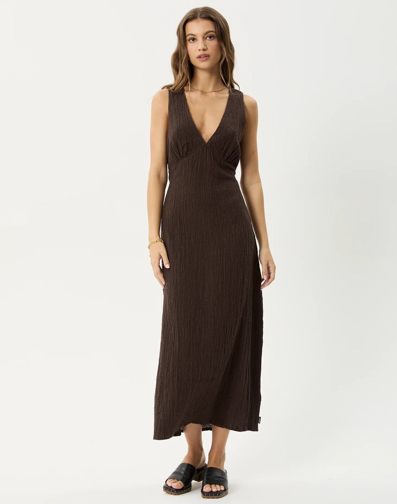 Focus Seersucker Maxi Dress