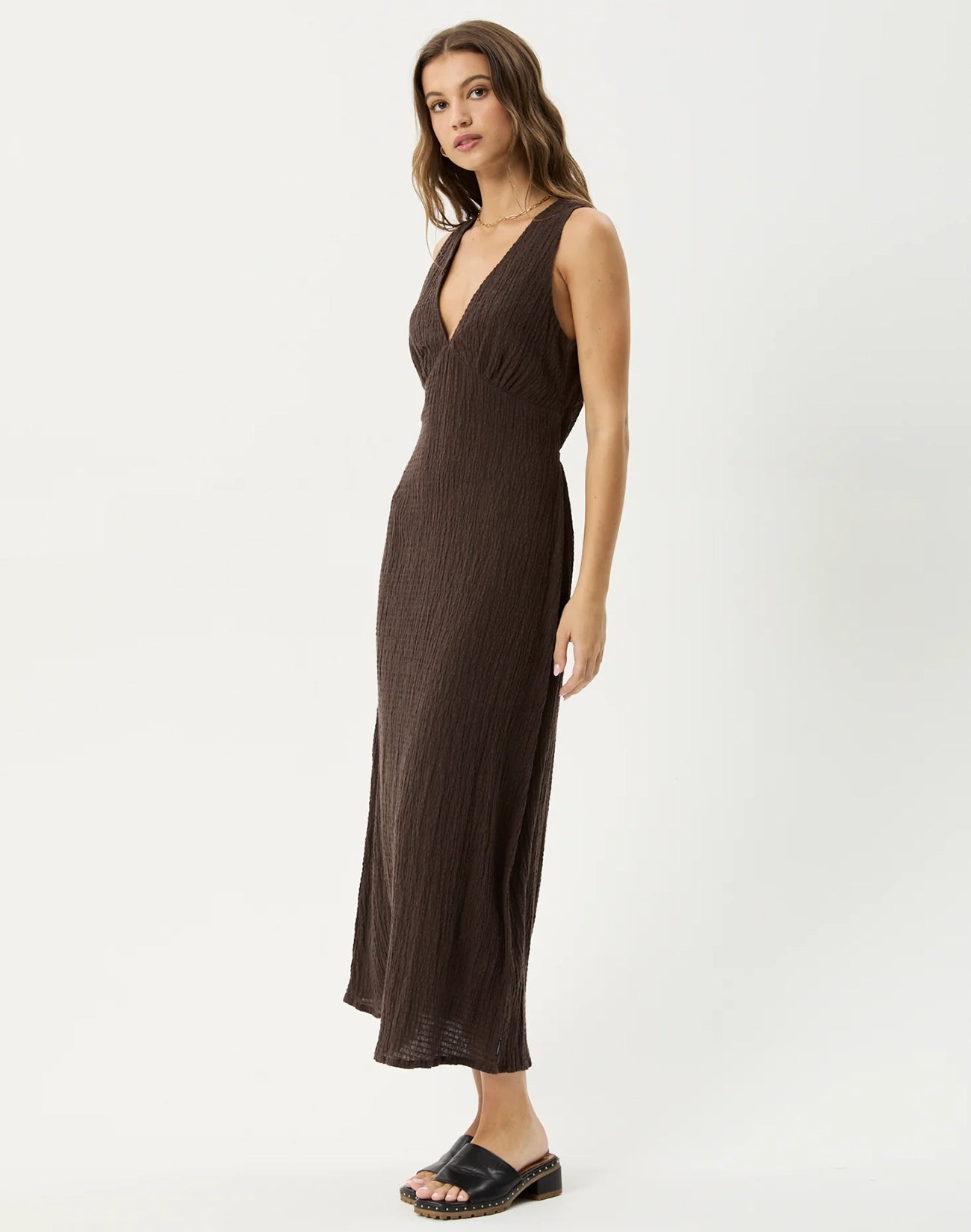 Focus Seersucker Maxi Dress