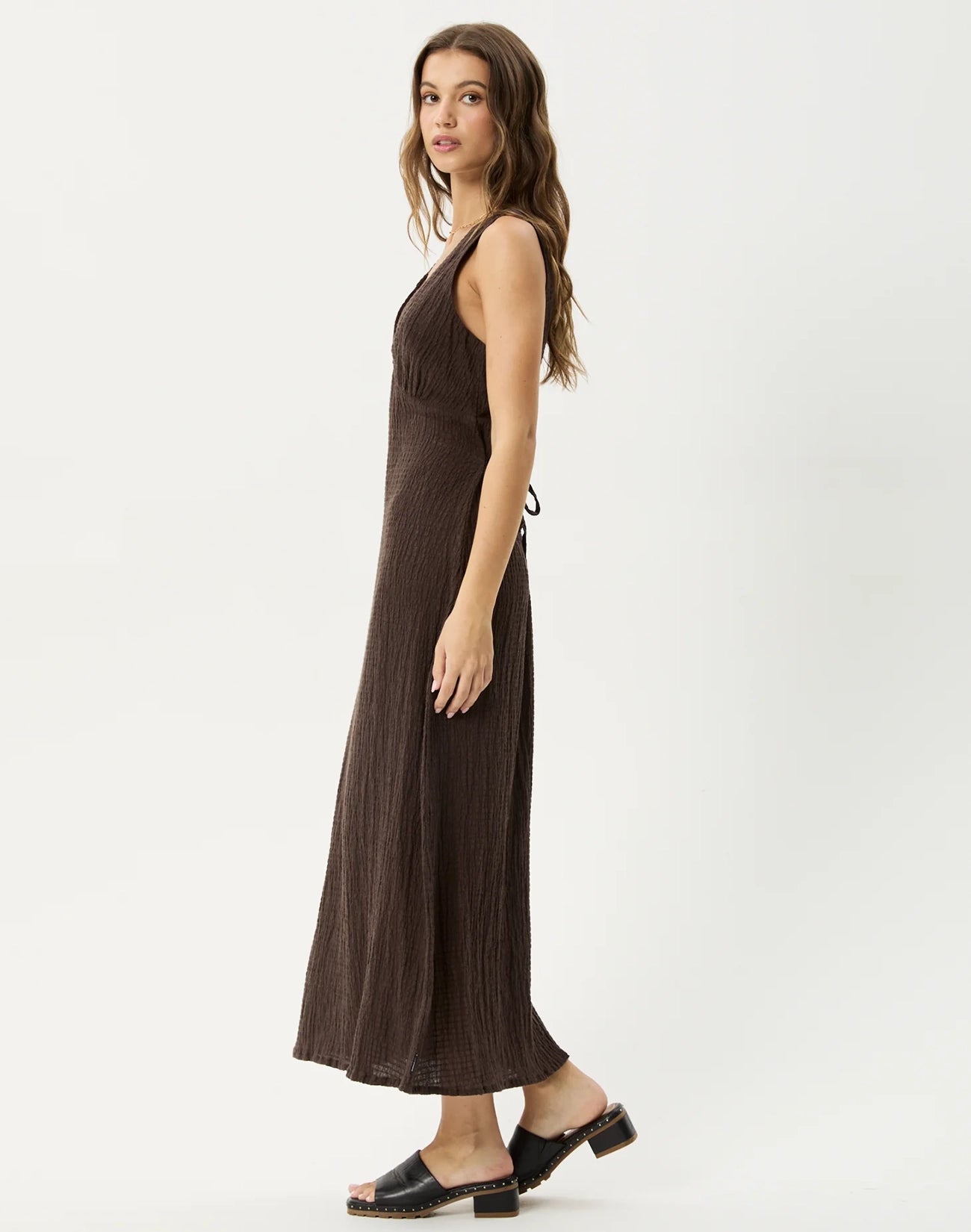 Focus Seersucker Maxi Dress