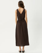 Focus Seersucker Maxi Dress by Afends - view 8