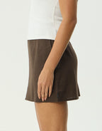 Lilo Mini Skirt - Coffee by Afends - view 4