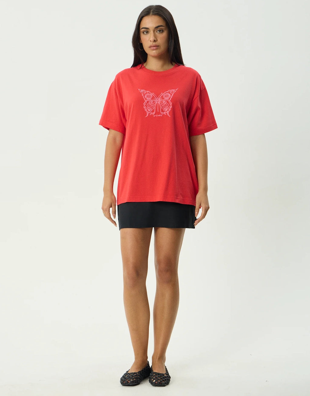 Fly Away Oversized T-Shirt - Tomato