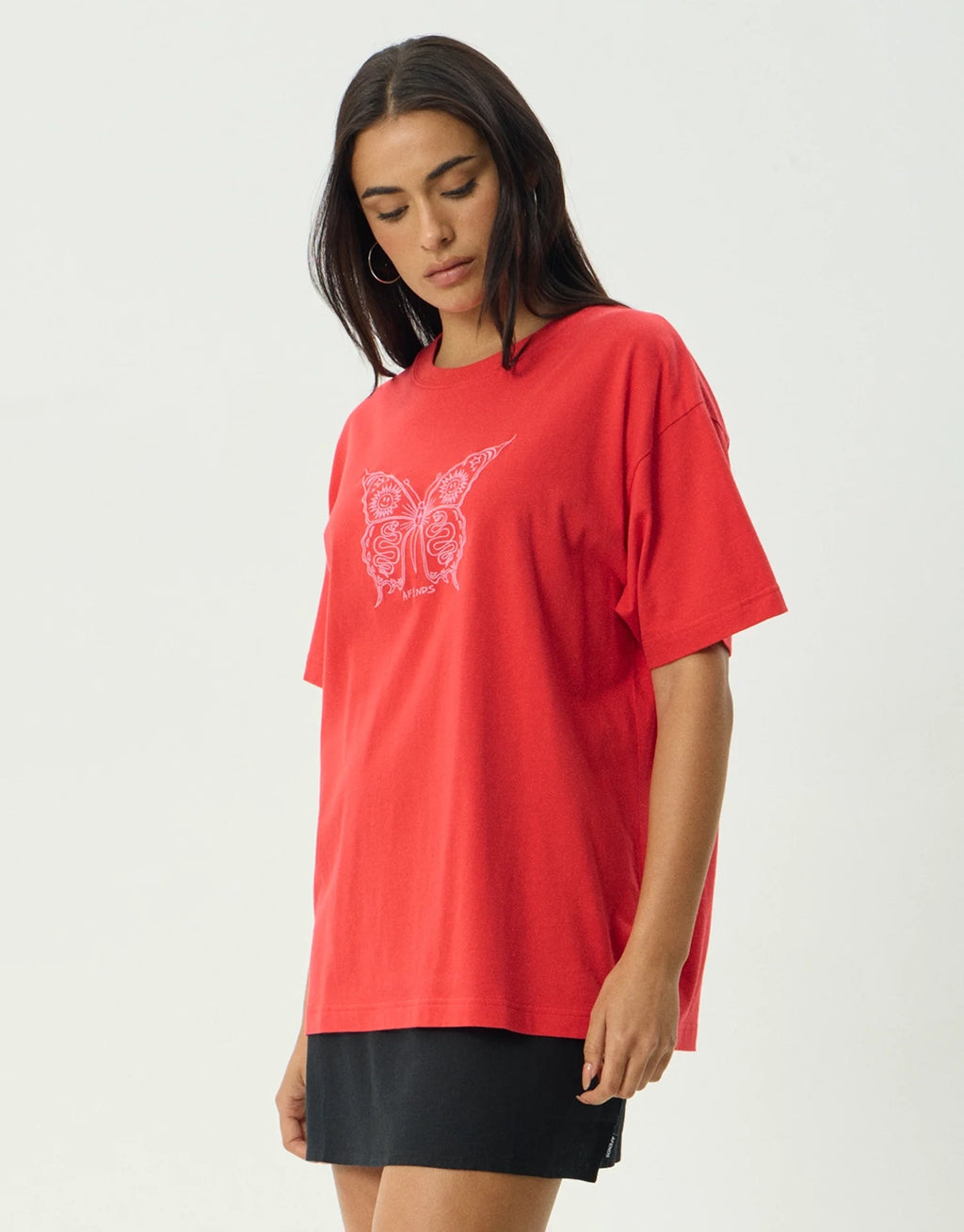 Fly Away Oversized T-Shirt - Tomato