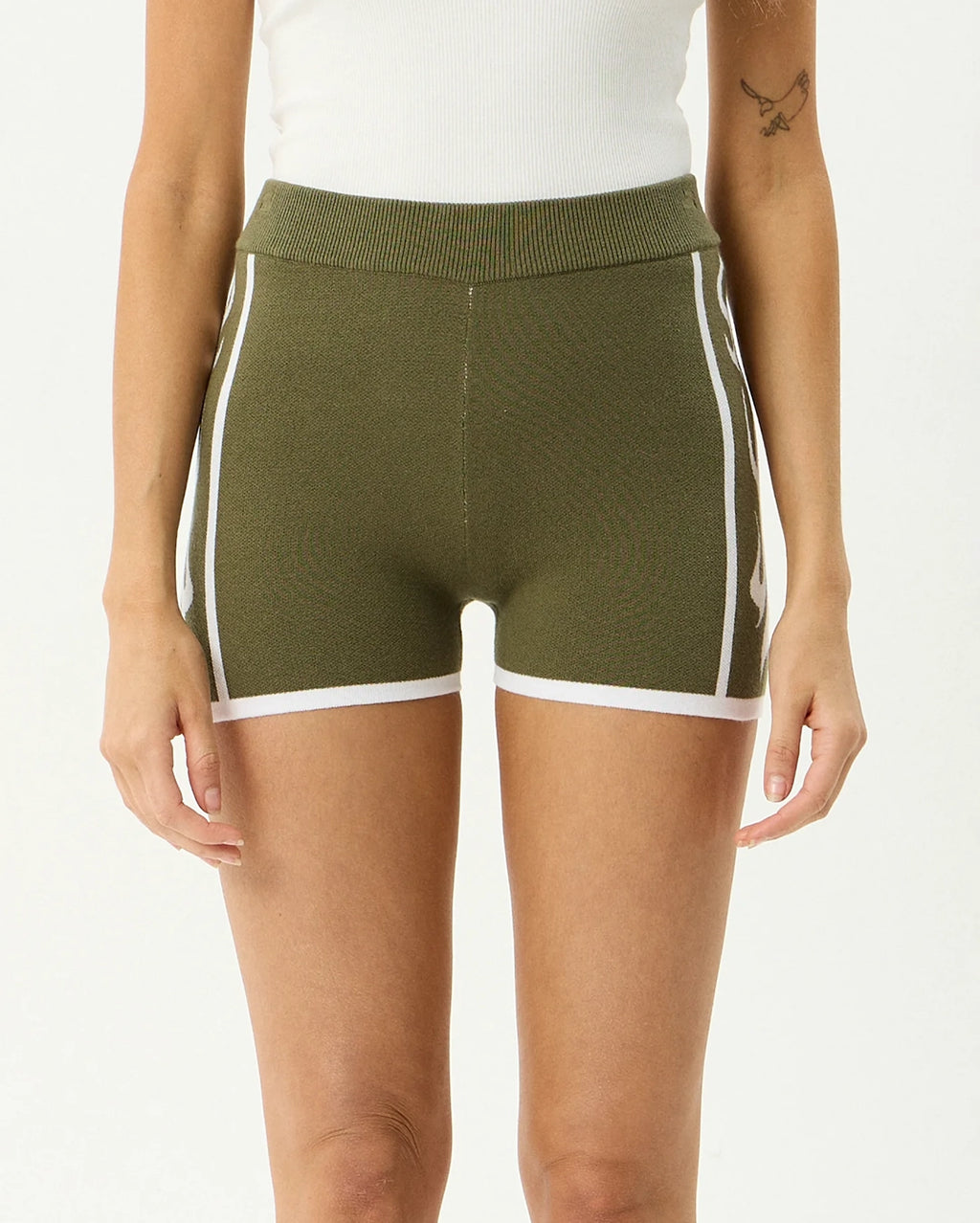 Blaze - Knit Short - Deep Olive by Afends - view 4