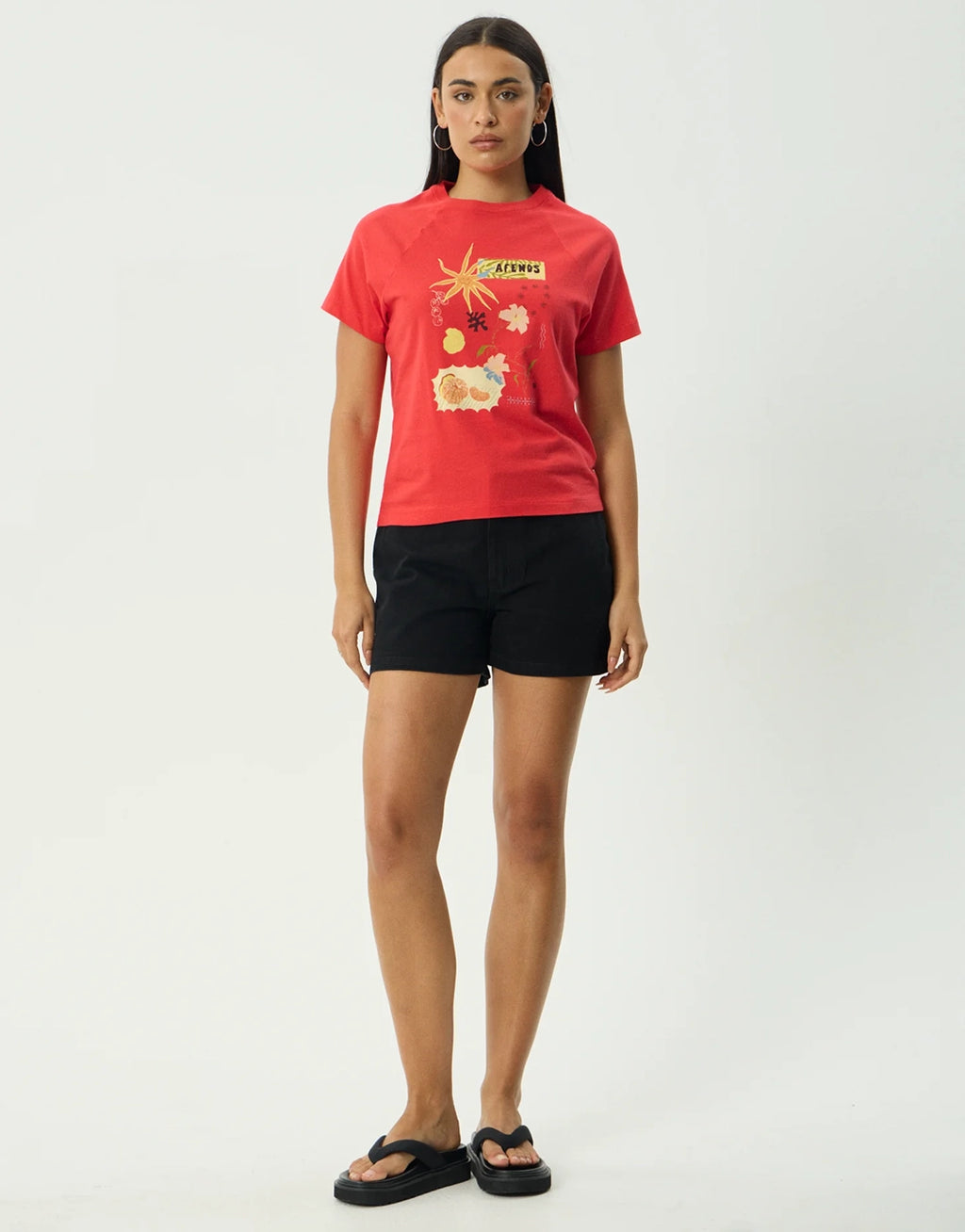 Amalfi Raglan T-Shirt - Tomato