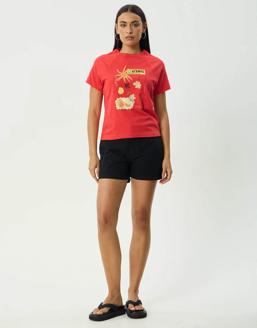 Amalfi Raglan T-Shirt - Tomato